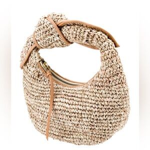POOLSIDE Josie Knot Raffia Bag